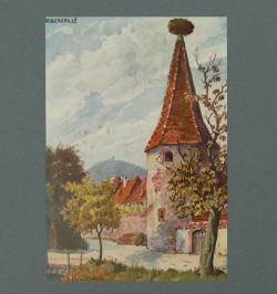 Tours et portes d'Alsace. 12 aquarelles par J.-Jacques Waltz. Préface par Joseph Fleurent.