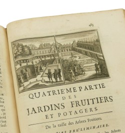 Instruction pour les jardins fruitiers et potagers, avec un traité des orangers, & des réflexions sur l'agriculture.