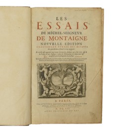 Les essais de Michel seigneur de Montaigne.