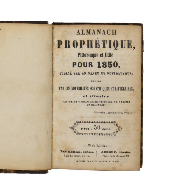 Almanach prophétique, pittoresque et utile. 1850-1852. Almanach prophétique, pittoresque et utile. 1850-1852.