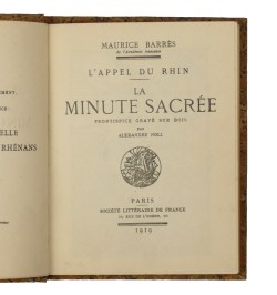 L'appel du Rhin - La minute sacrée.