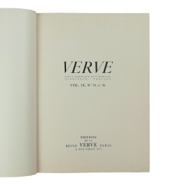 VERVE, Vol. IX, N° 35 et 36. [Henri Matisse].