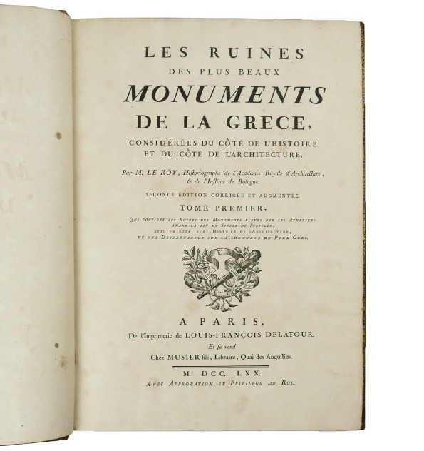 Les ruines des plus beaux monuments de la Grèce. Les ruines des plus beaux monuments de la Grèce.