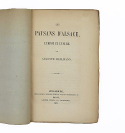 Les paysans d'Alsace, l'impôt et l'usure.