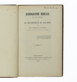 Hydrographie médicale de Strasbourg et du département du Bas-Rhin.