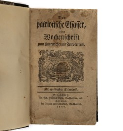 Der patriotische Elsasser, eine Wochenschrift zum Unterricht und Zeitvertreib.
