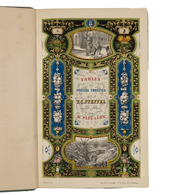 Fables et poésies choisies. Traduites en vers français et précédées d'une notice biographique par Paul Lehr.