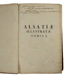Alsatia Illustrata, Celtica, Romana, Francica, Germanica, Gallica.