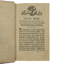 Der patriotische Elsasser, eine Wochenschrift zum Unterricht und Zeitvertreib.
