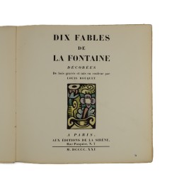 Dix fables de La Fontaine,...