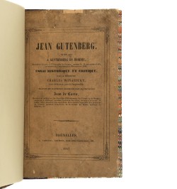 [Imprimerie] Jean Gutenberg...