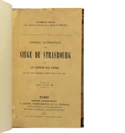 Journal authentique du siège de Strasbourg.
