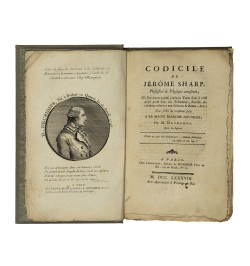 Codicile de Jérôme Sharp,...