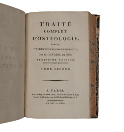 Traité complet d'ostéologie.
