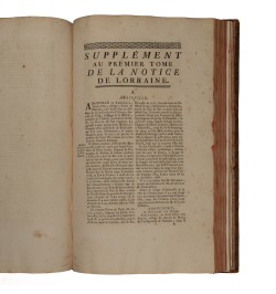 Dom Calmet Augustin - Notice de la Lorraine. 2 vol.