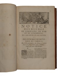 Dom Calmet Augustin - Notice de la Lorraine. 2 vol.