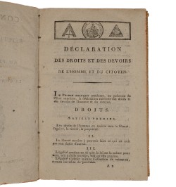 Constitution de la république française, proposée au peuple français par la Convention nationale.