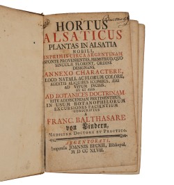 Hortus Alsaticus plantas in Alsatia nobili
