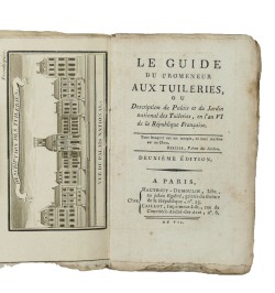 Le guide du promeneur aux Tuileries.
