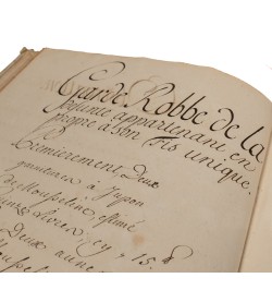 [Manuscrit-Notariat] Inventaire de succession de Dame Louise Dorothée Fougères de Mormont. 1768.