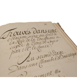 [Manuscrit-Notariat] Inventaire de succession de Dame Louise Dorothée Fougères de Mormont. 1768.