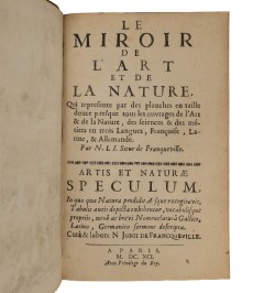 Le miroir de l'art et de la nature.
