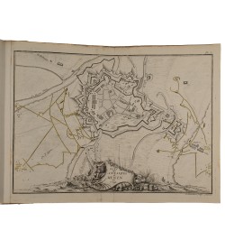 Plans et journaux des sièges de la dernière guerre de Flandres, rassemblés par deux capitaines étrangers au service de France.