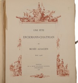 Une fête Erckmann-Chatrian au Musée alsacien, mai 1908.