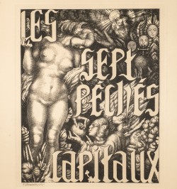 Les sept péchés capitaux. Neuf eaux-fortes originales gravées par Richard Brunck de Freundeck.