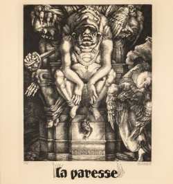 Les sept péchés capitaux. Neuf eaux-fortes originales gravées par Richard Brunck de Freundeck.