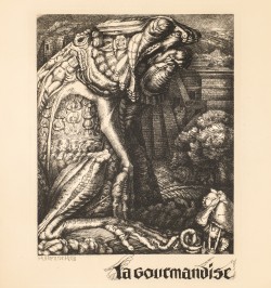 Les sept péchés capitaux. Neuf eaux-fortes originales gravées par Richard Brunck de Freundeck.