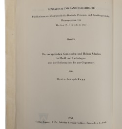 Die evangelischen Gemeinden und hohen Schulen in Elsass und Lothringen.