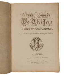 Recueil complet de chiffres à deux et trois lettres.