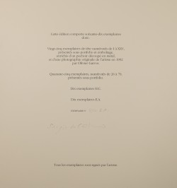 Quatorze estampes. Janvier - juin 1992.