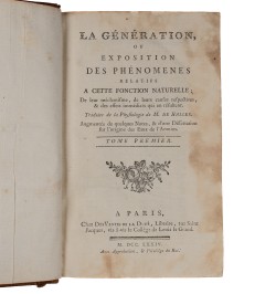 La Génération, ou Exposition des phénomènes relatifs à cette fonction naturelle. 2 vol.