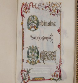 [Impression sur vélin] Ordinaire de la messe.