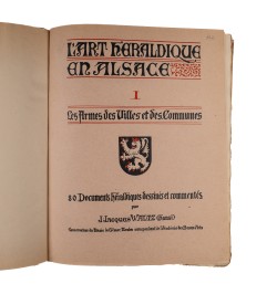 L'art héraldique en Alsace. Les 3 volumes.