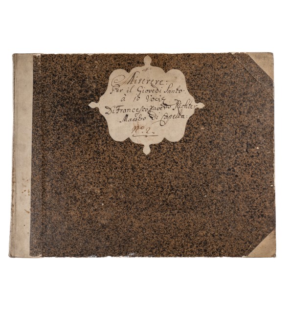 Manuscrit original du compositeur Richter - Miserere.