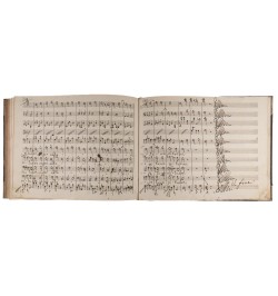 Manuscrit original du compositeur Richter - Miserere.