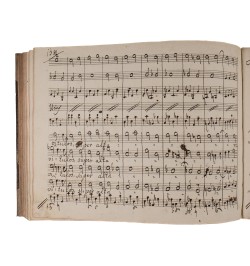 Manuscrit original du compositeur Richter - Miserere.
