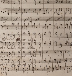 Manuscrit original du compositeur Richter - Miserere.