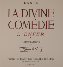 La divine comédie. Illustrations de Dali.