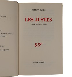 Les Justes. Pièce en cinq actes.