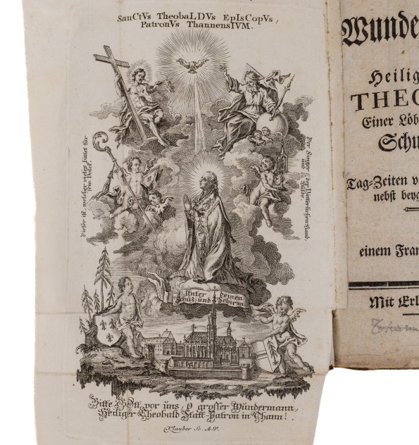 [Thann - Saint-Thiébaut] Wundergeschichte des heiligen Bischofen Theobaldus.