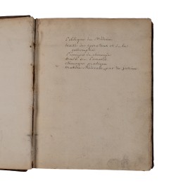 [Manuscrit] Médecine - Botanique et vertus des plantes.