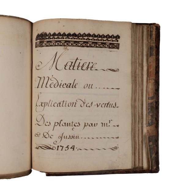 [Manuscrit] Médecine - Botanique et vertus des plantes.