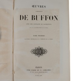 Œuvres complètes de Buffon. Avec des extraits de Daubenton et la classification de Cuvier. Histoire naturelle.
