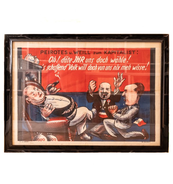 [Affiche électorale] Jacques Peirotes et Georges Weill contre Jean-Pierre Mourer.