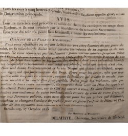 [Diocèse de Strasbourg] Collection de mandements. Sammlung von Verordnungen.