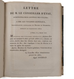 [Diocèse de Strasbourg] Collection de mandements. Sammlung von Verordnungen.